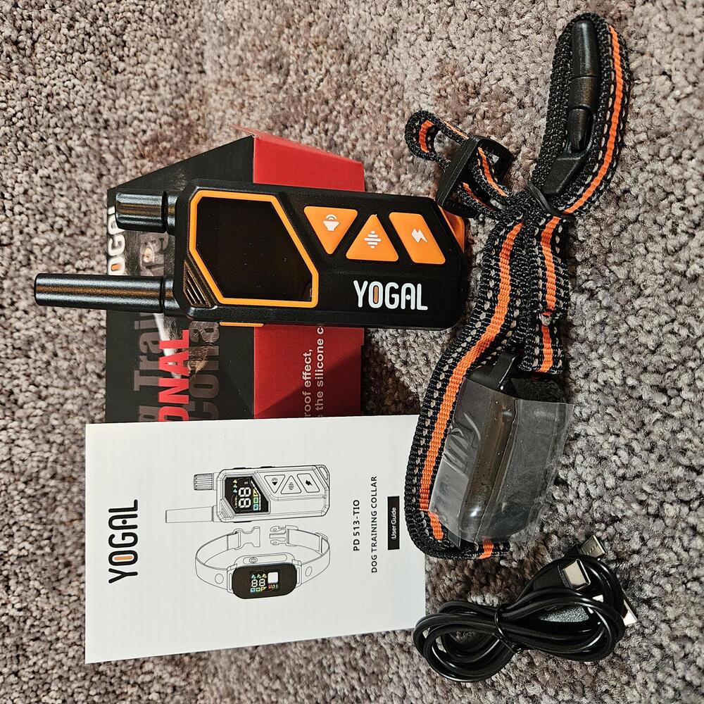 YOGAL Dog training collar. Black. Model PD513-TIO. NIB - Picture 3 of 6